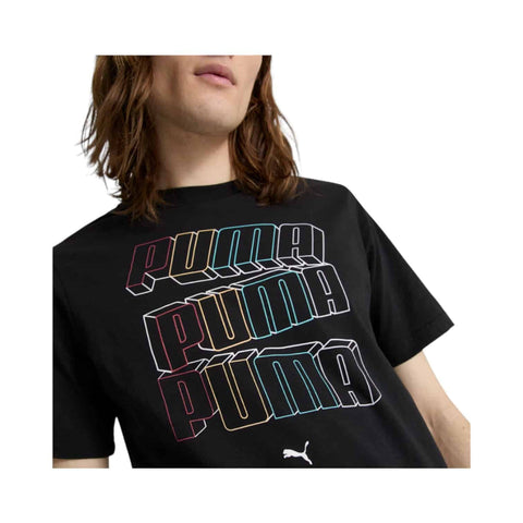Puma T-Shirt Ess Logo Lab Hog Black