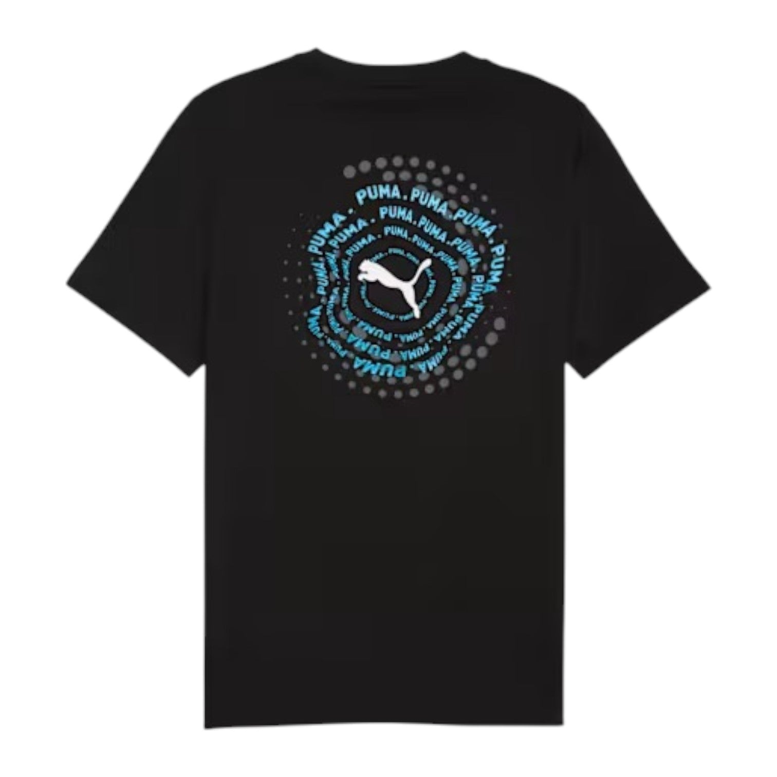 Puma Crew Neck Graphic Execution Regular Fit Tee - Black