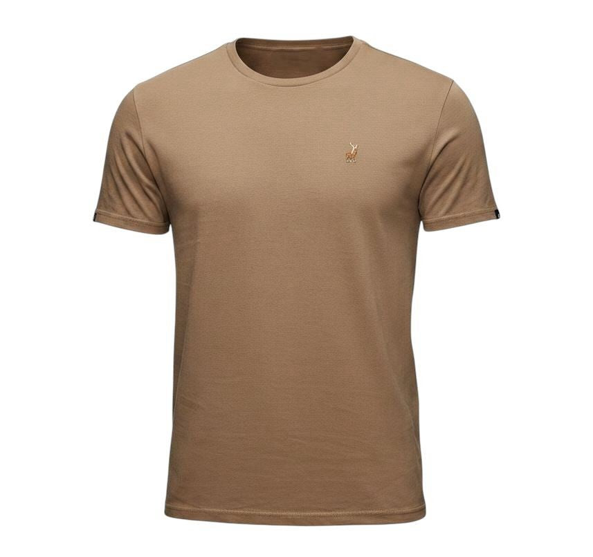The Polo Essential Crew Neck Tee – Warm Brown