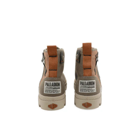 Palladium Pampa Hi Detroit Zip Dusky Green