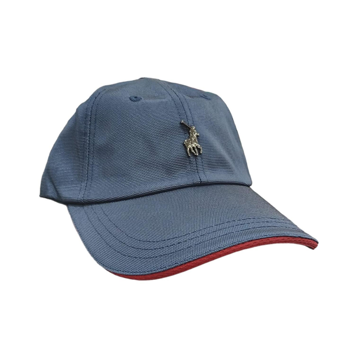 Polo Cap Metal Pony Peak Navy/Red