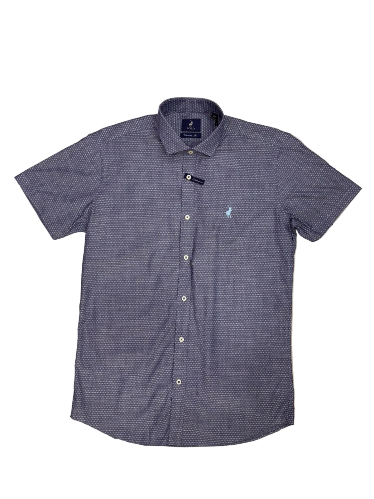 Polo Shirt Mens Short-Sleeve Custom Blue