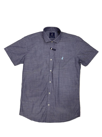 Polo Shirt Mens Short-Sleeve Custom Blue