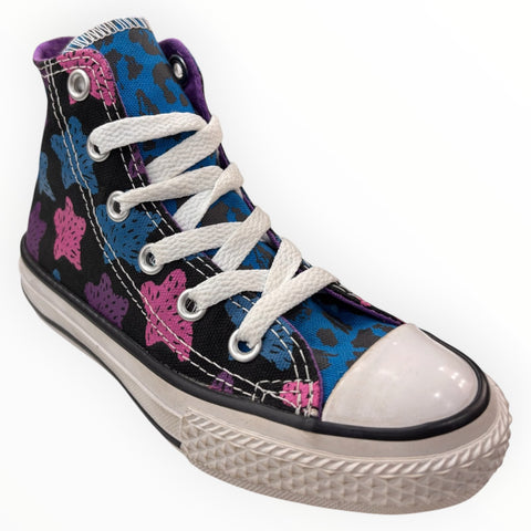 Converse School Kids Chuck Taylor All Star Hi Black Stars