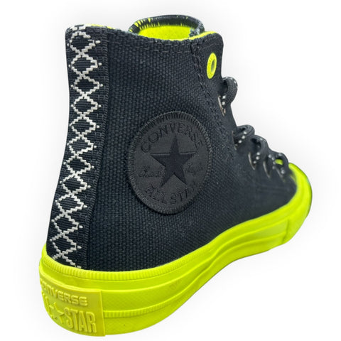 Converse School Kids Chuck Taylor All Star Hi Black; Volt And Gum
