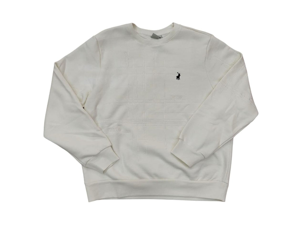 Polo Sweater Ladies Top Lee Textured Off White