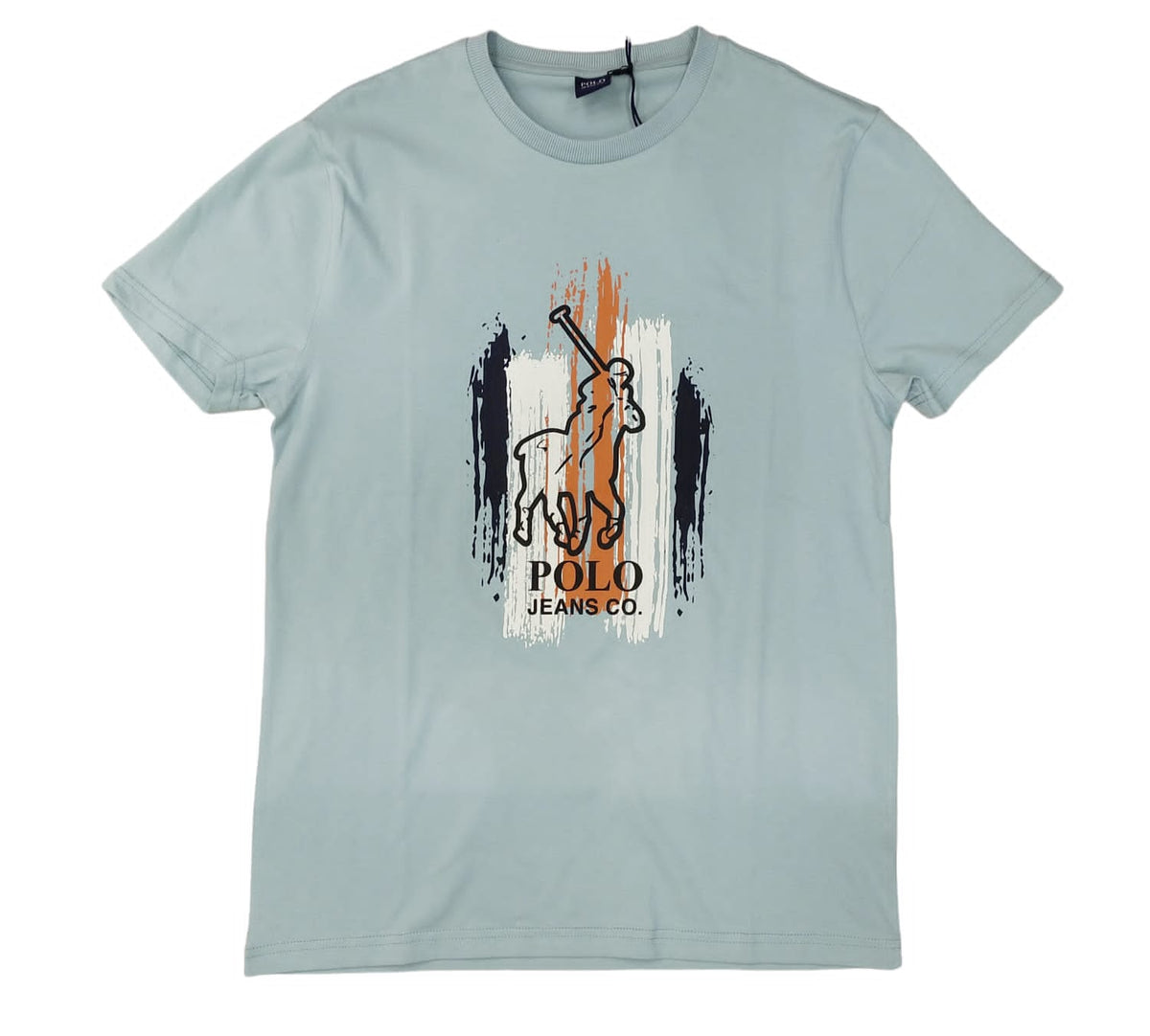 Polo T-Shirt Logo Light Turquoise