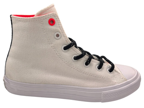 Converse School Kids Chuck Taylor All Star Hi White; Lava And Gum