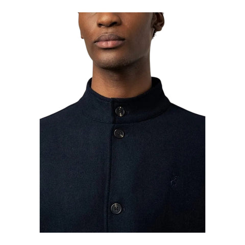 Polo Jacket Melton Harrington Navy