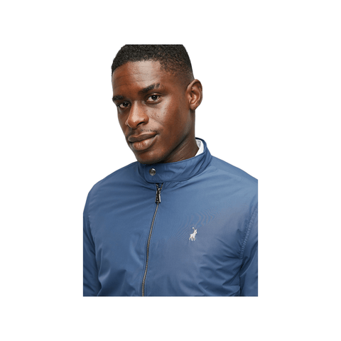 Polo Jackets Mens LS Tech Puffer Harrington Blue