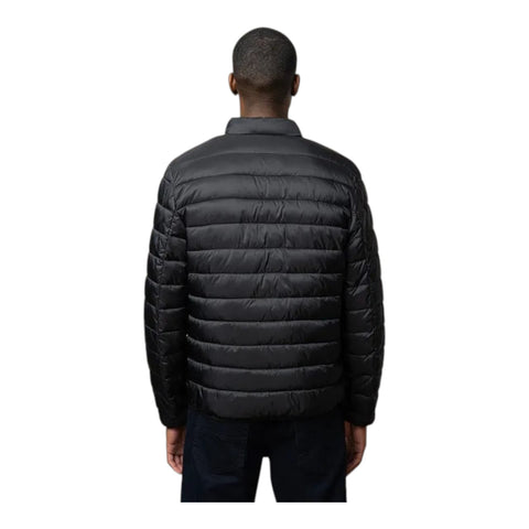 Polo Mens Long Sleeve Quilted Nylon Puffer Jacket - Black