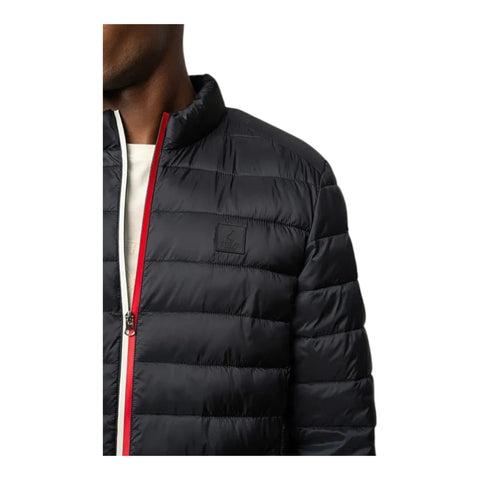 Polo Mens Long Sleeve Quilted Nylon Puffer Jacket - Black