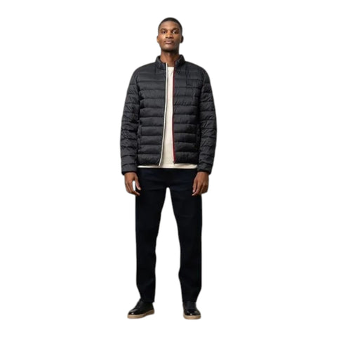 Polo Mens Long Sleeve Quilted Nylon Puffer Jacket - Black