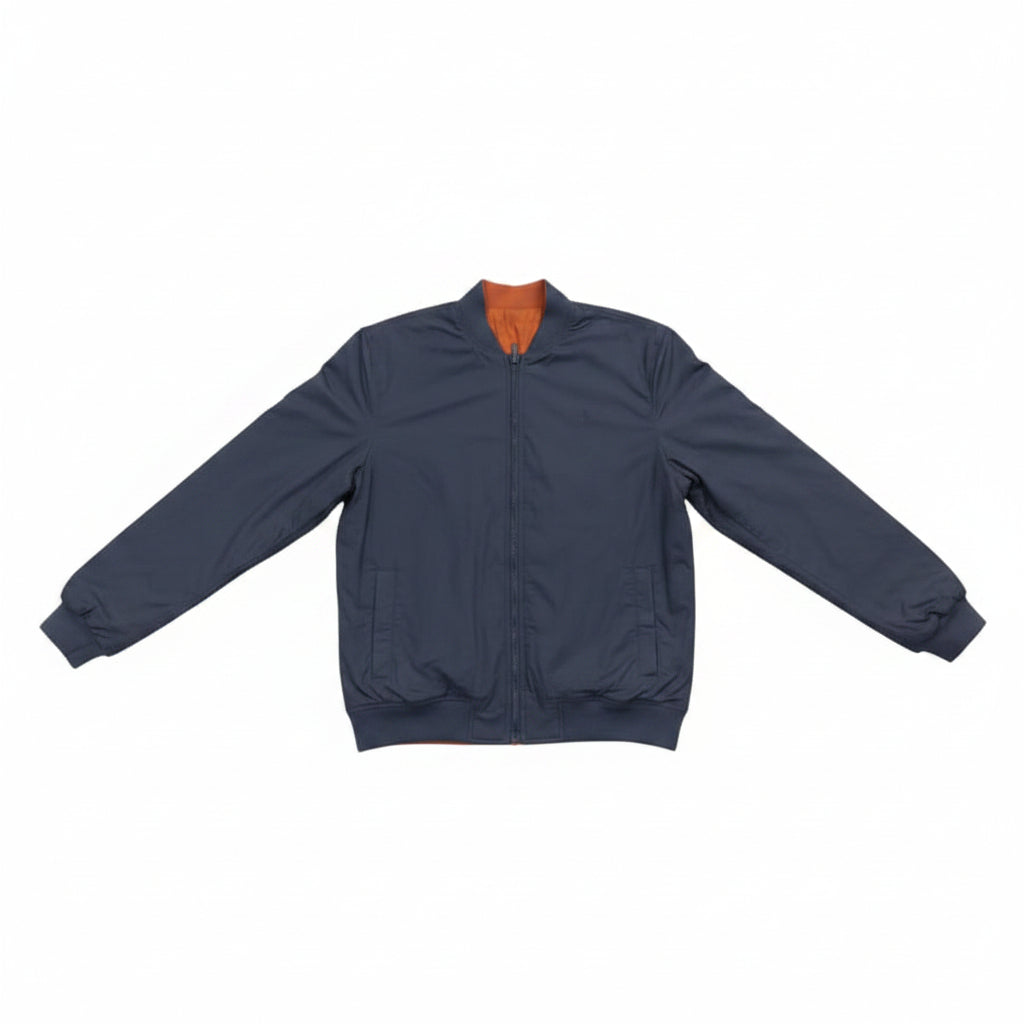 Polo Jacket Pjc Overdyed Navy/Orange