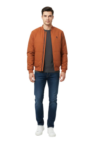 Polo Jacket Pjc Overdyed Navy/Orange