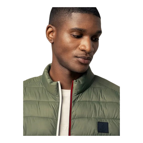 Polo Mens Long Sleeve Quilted Nylon Puffer Jacket - Fatigue Olive