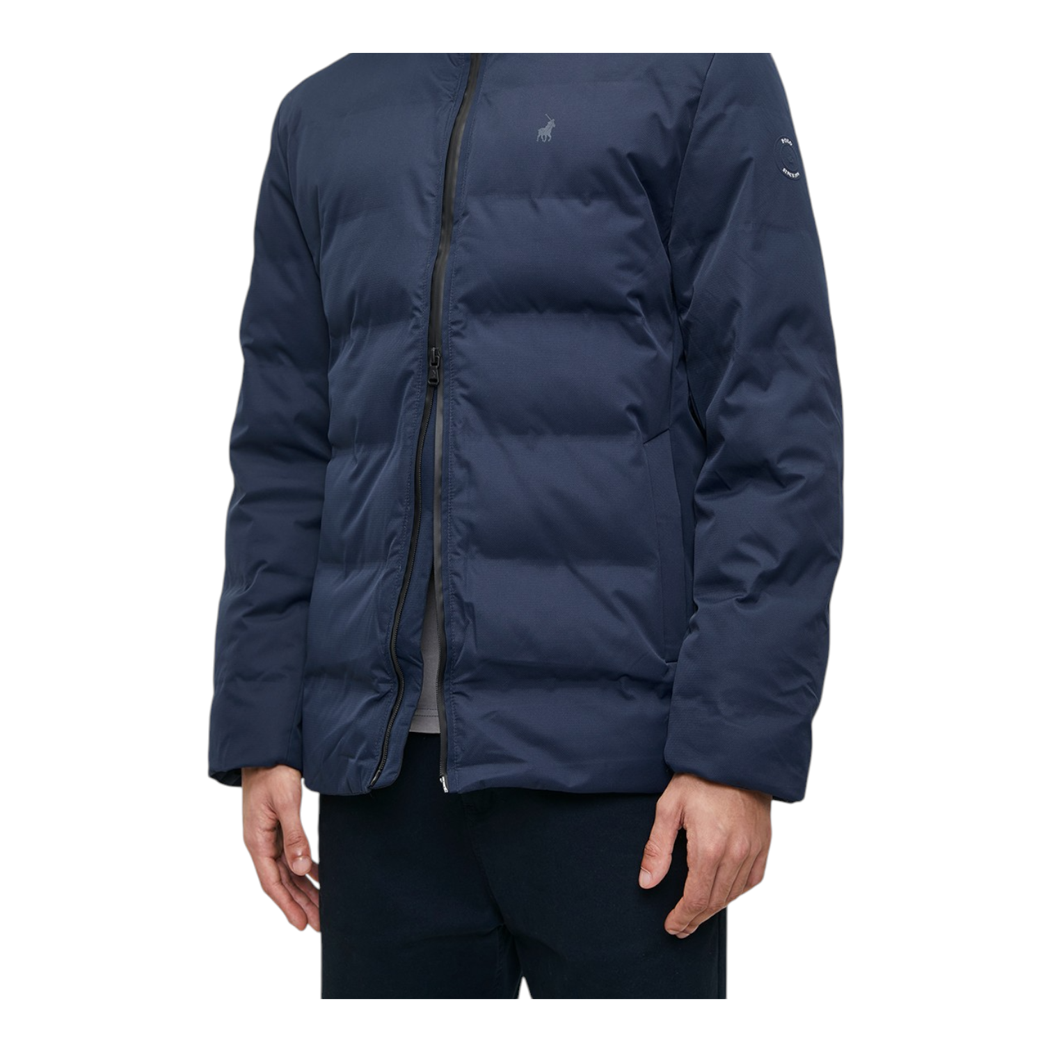 Polo Mens Quilted Puffer LS Jacket - Navy