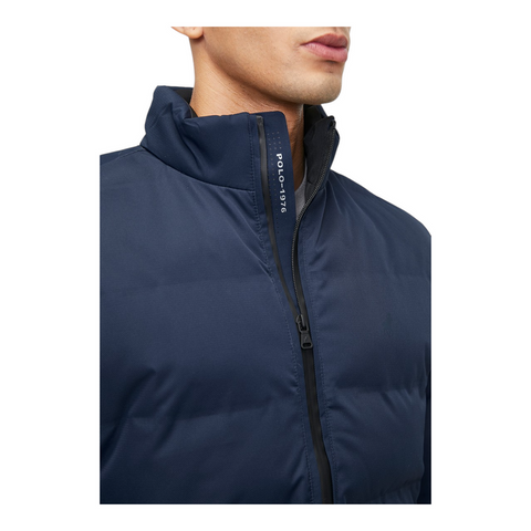 Polo Jacket Quilted Puffer Navy