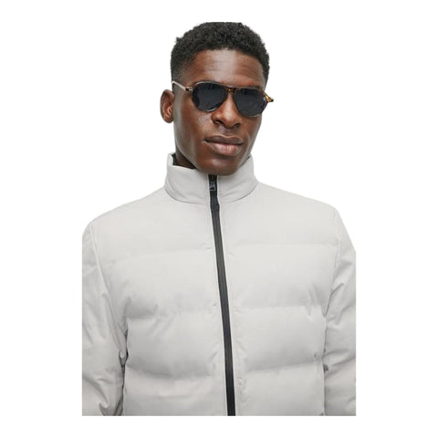 Polo Jacket Puffer Quilted Grey