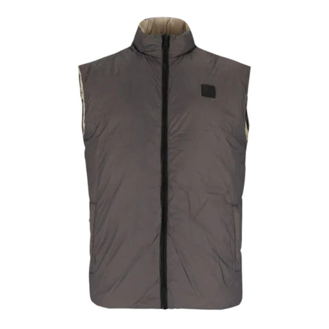 Polo Jacket Reversible Sleeveless Puffer Taupe/Olive