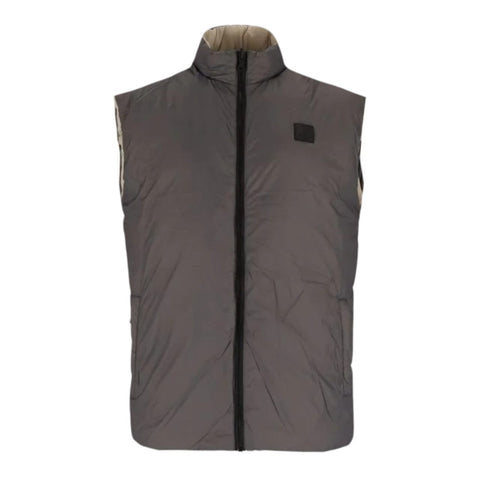 Polo Reversable Sleeveless Puffer - Taupe & Grey