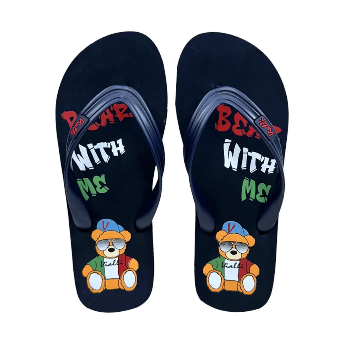 Vialli Bear With Me Flip Flops