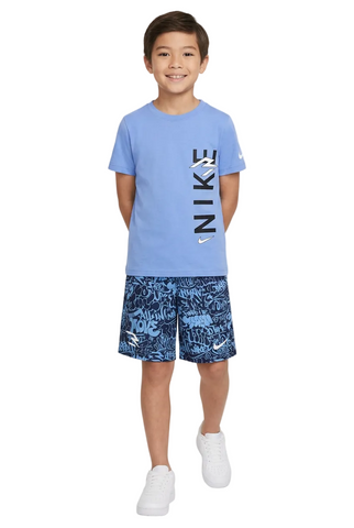Nike Kids Shorts Set Graffiti Woodmark University Sky Blue