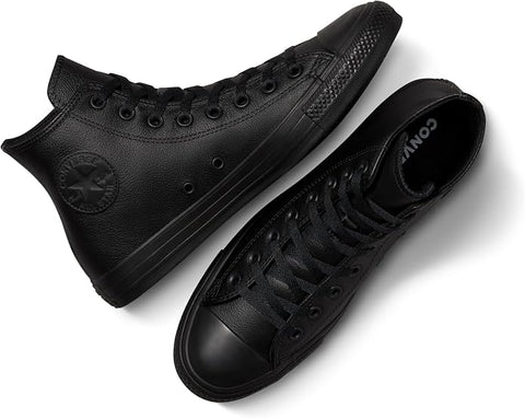 Converse Chuck Taylor Hi Leather Rubber Base Black