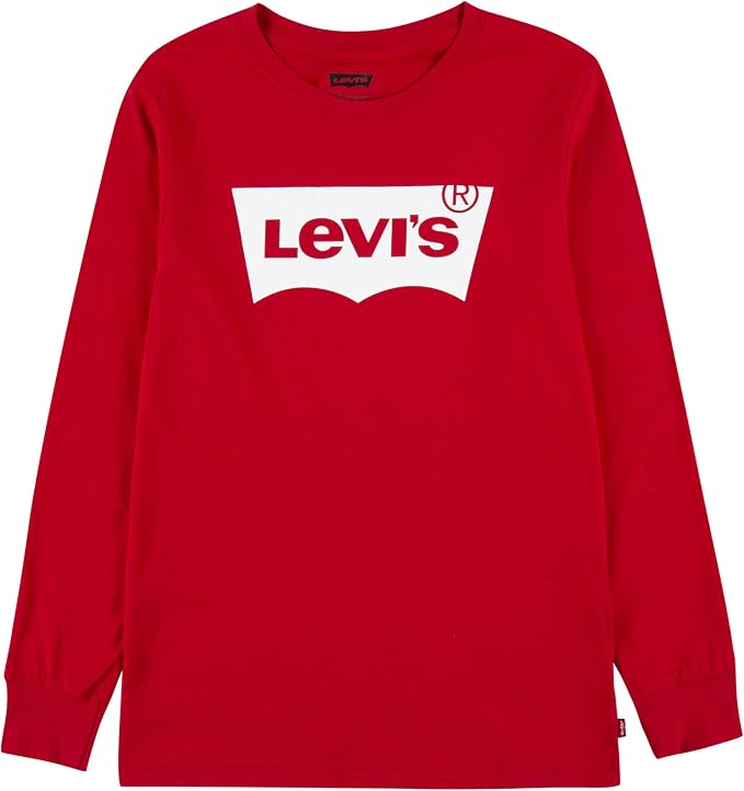 Levis Kids Long Sleeve Batwings Red