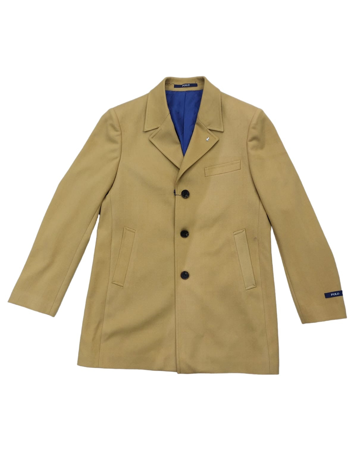 Polo Blazer Mens Melton Dark Stone