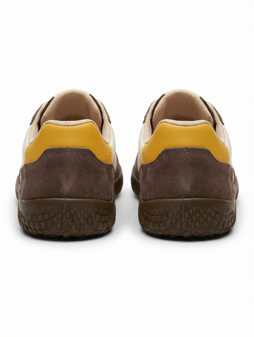Polo Ladies Sneakers Double Lace Colour Block Brown