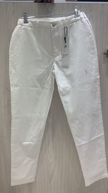 Jonathan D Linen Trouser Pablo White