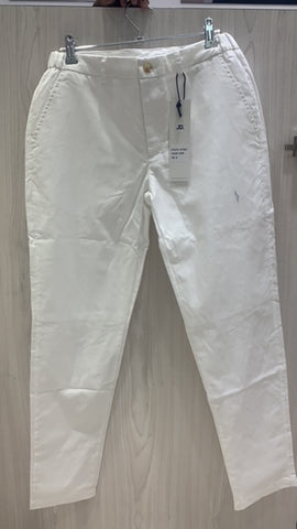 Jonathan D Linen Trouser Pablo White