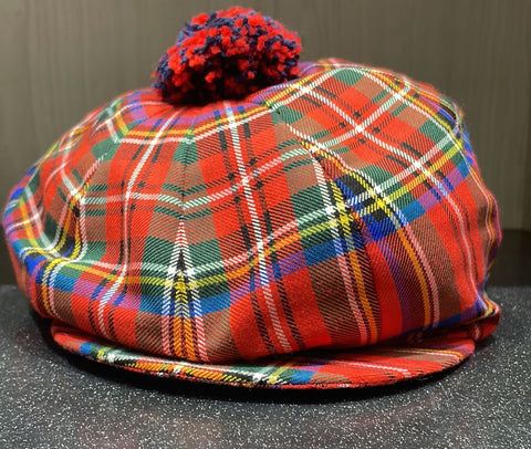 Knox Newspaper Cap Tartan Red/Green