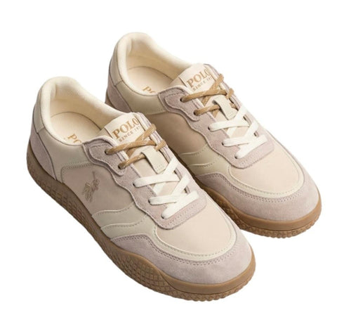 Polo Ladies Sneakers Double Lace Colour Block Off White