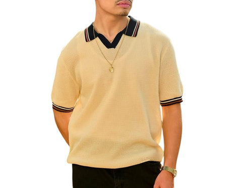 Jonathan D Golfer Knitted Natura Cream