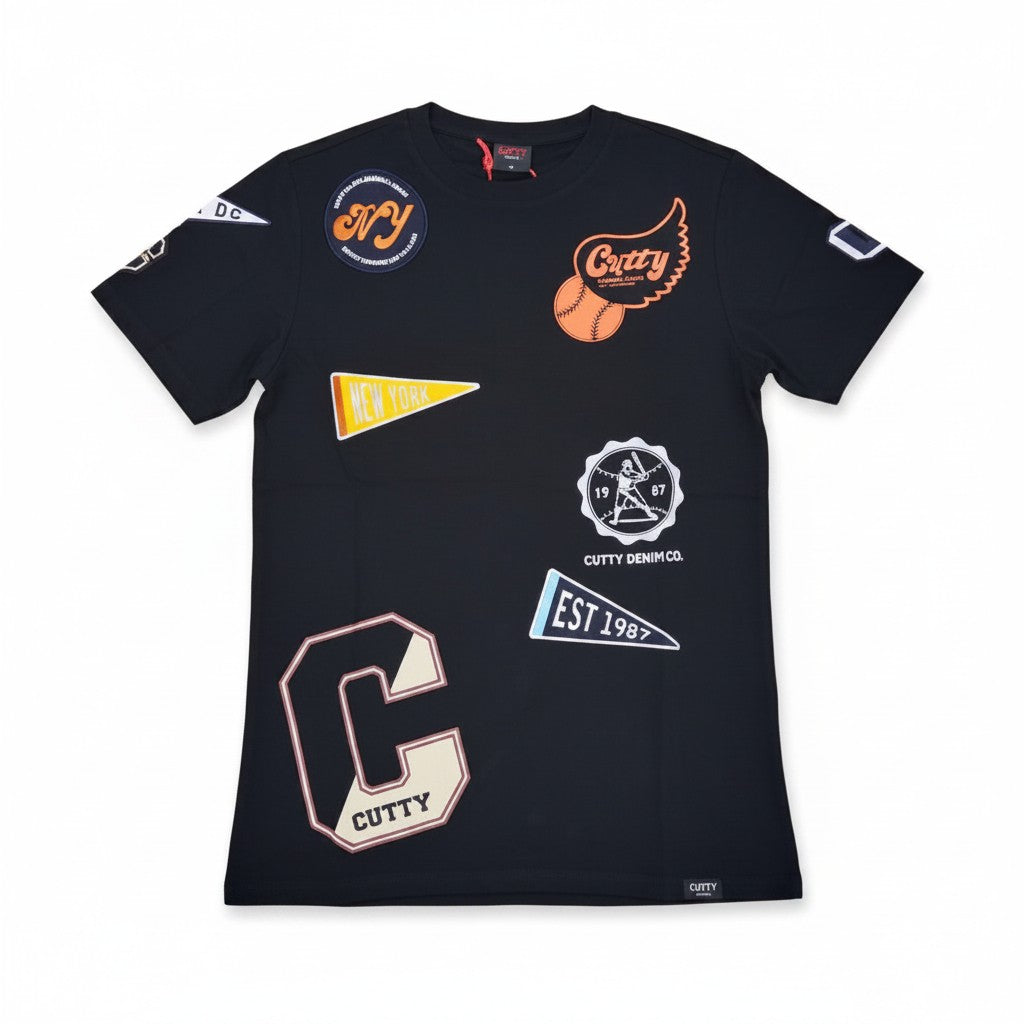 Cutty Crew CBeacon Jet Black T-Shirt