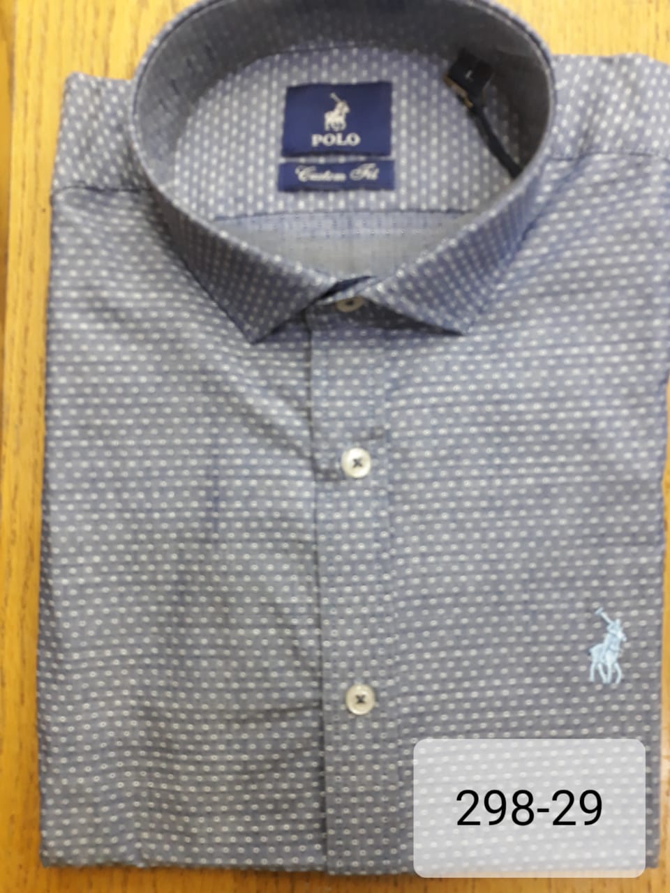 Polo Shirt Mens Short-Sleeve Custom Blue