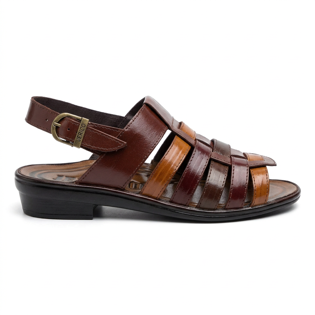 Jerico Sandals Men Multi Brown