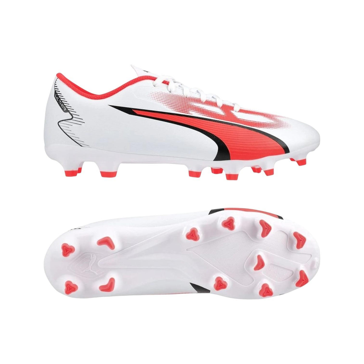 Puma Soccor Boots Ultra Play Fg/Ag White/Fire Orchid