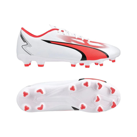 Puma Soccor Boots Ultra Play Fg/Ag White/Fire Orchid
