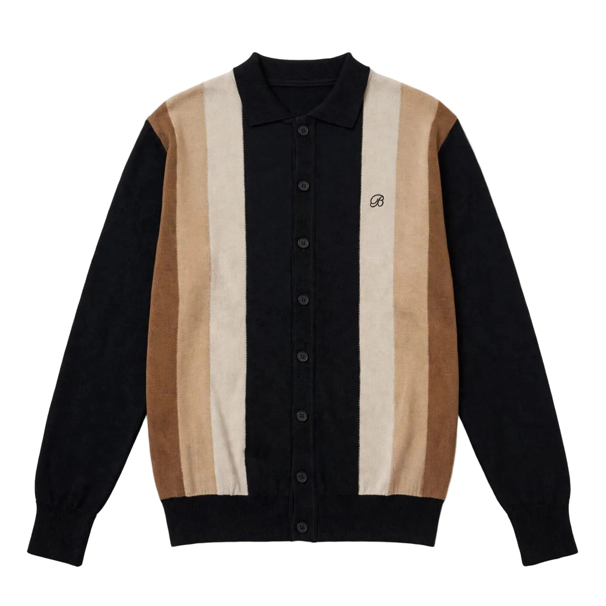 Brentwood Cardigan Dorset Polo Black/Tan