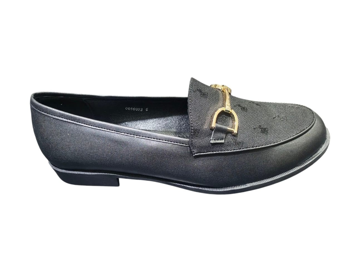 Polo Ladies Loafer Jaquard Monogram Black