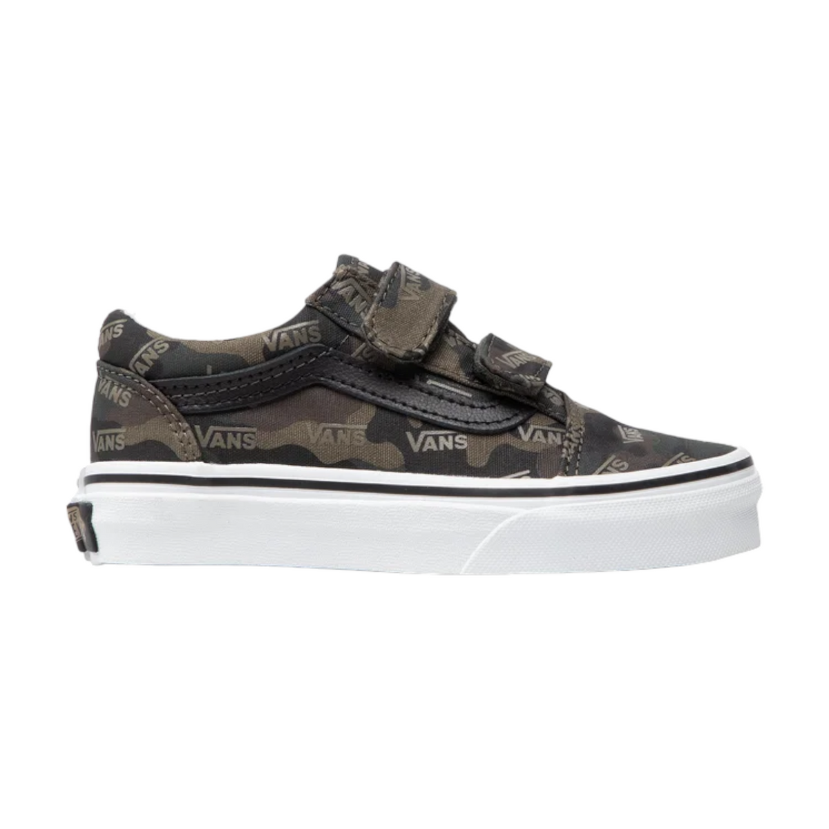 Vans Kids Old Skool Velcro Camo Olive