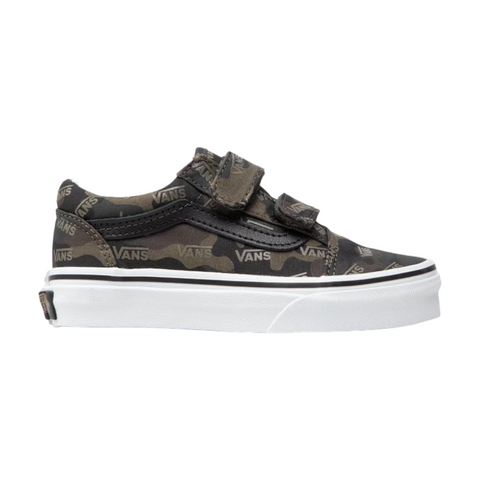 Vans Kids Old Skool Velcro Camo Olive
