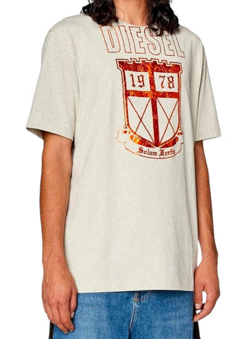 Diesel T-Shirt T-Just L12 Oatmeal