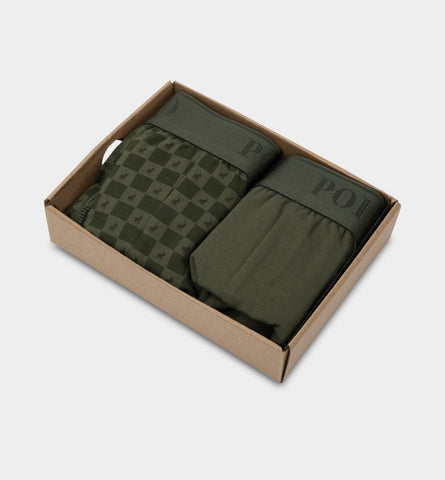 Polo Boxer Briefs 2Pack Multi Olive