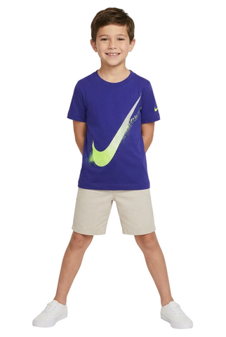 Nike T-Shirt Boys Swoosh Spray Royal