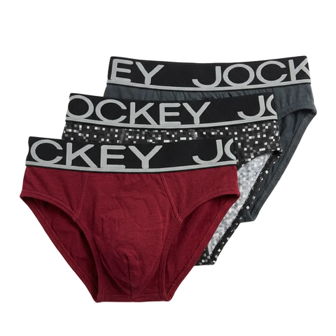 Jockey 3 Pack Brief Printed Multi Colour
