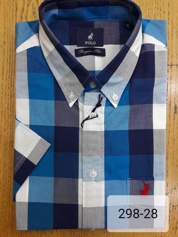 Polo Shirt Mens Short-Sleeve Weekender Blue